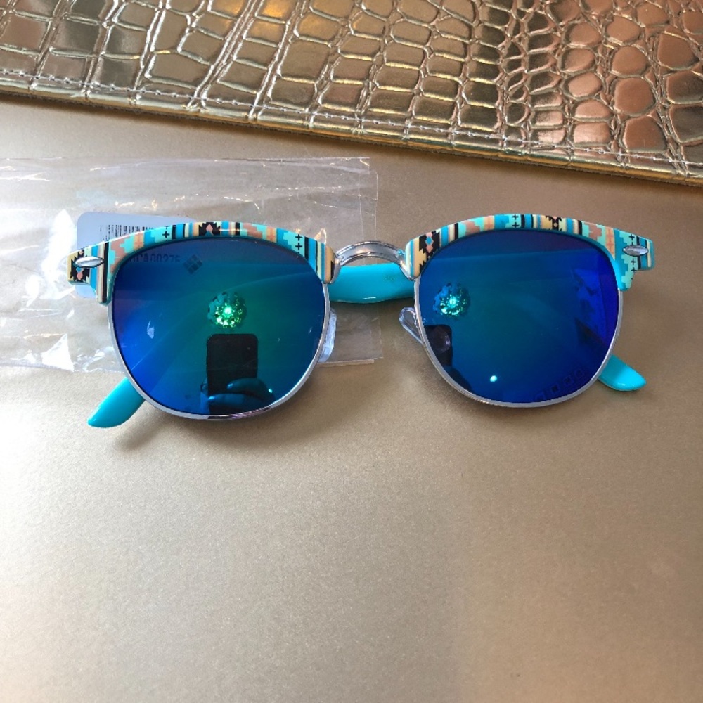 New blue mirror sunglass summer